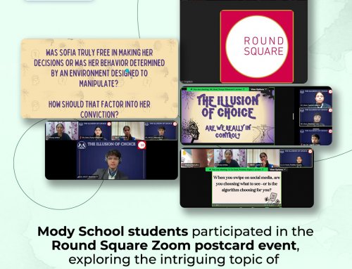 MODY SCHOOL STUDENTS PARTICIPATED IN THE ROUND SQUARE ZOOM POSTCARD EVENT